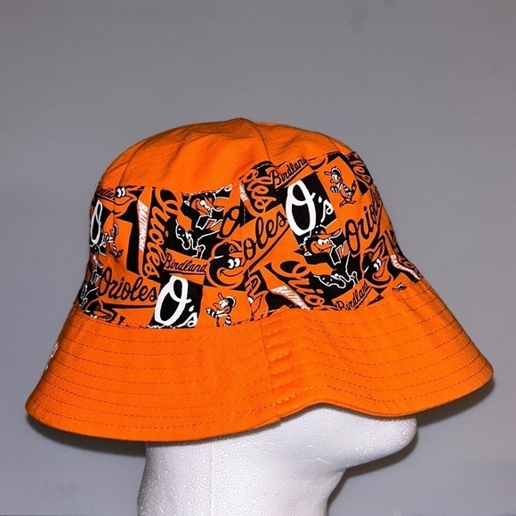 Baltimore Orioles & Miller Lite Logo Boonie Style Hat - 100% Cotton - Picture 2 of 6